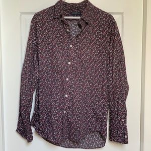 J Crew Unisex Floral Button Down